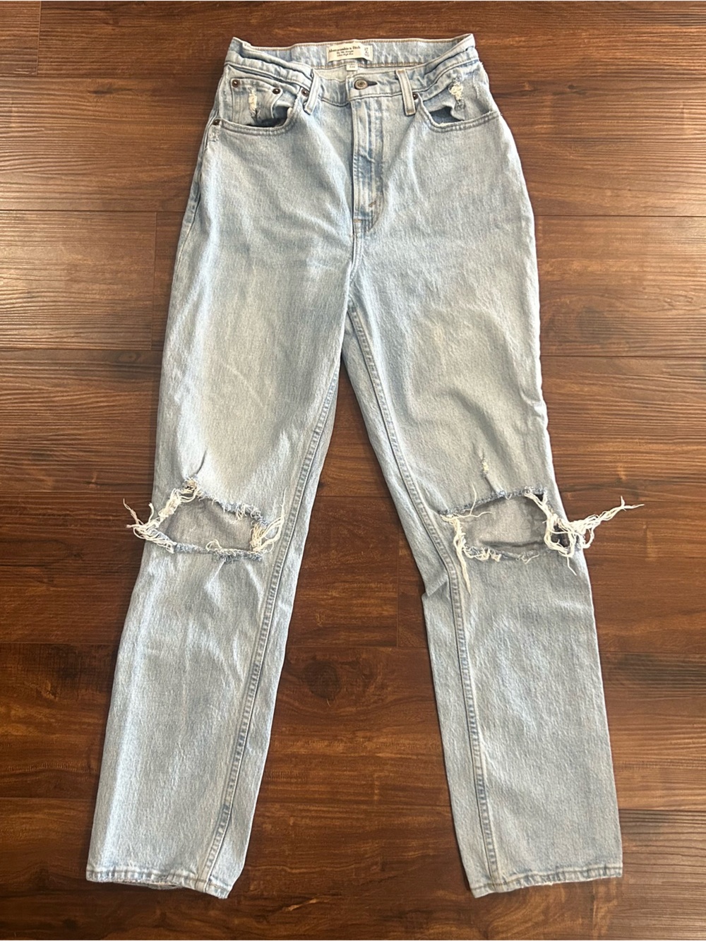 90's Straight Ultra High Rise Jeans - Curve Love - Abercrombie + Fitch - Picture 12 of 16